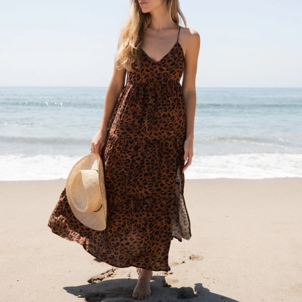 Leopard Print Maxi Dress